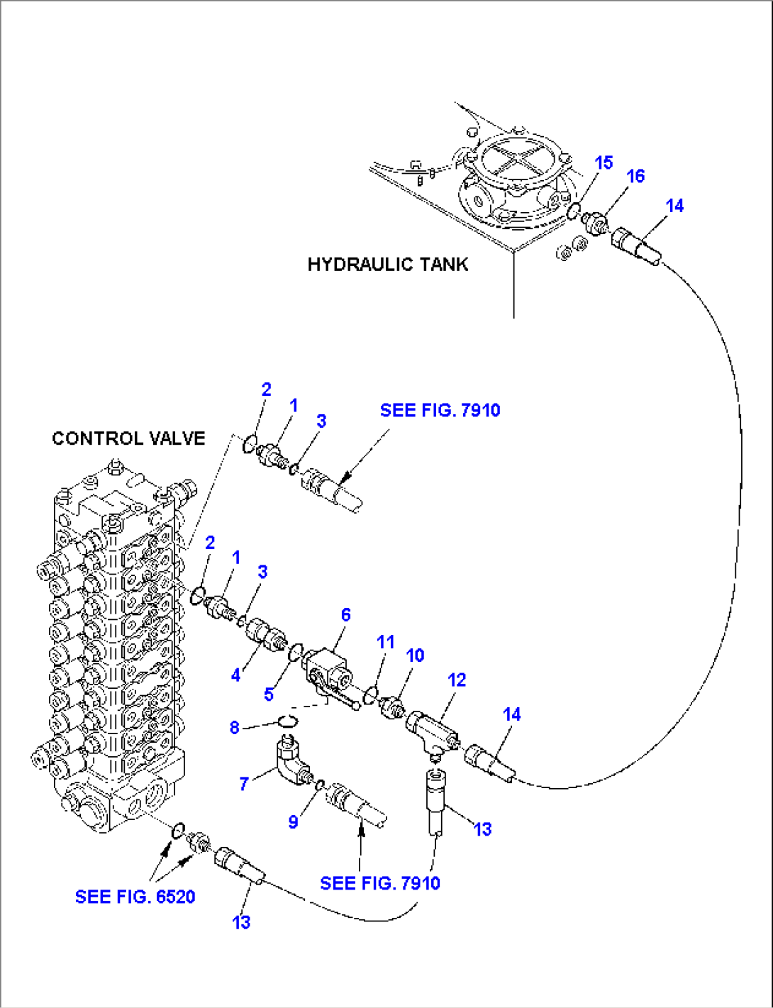 HYDRAULIC PIPING (ATTACHMENT LINE)