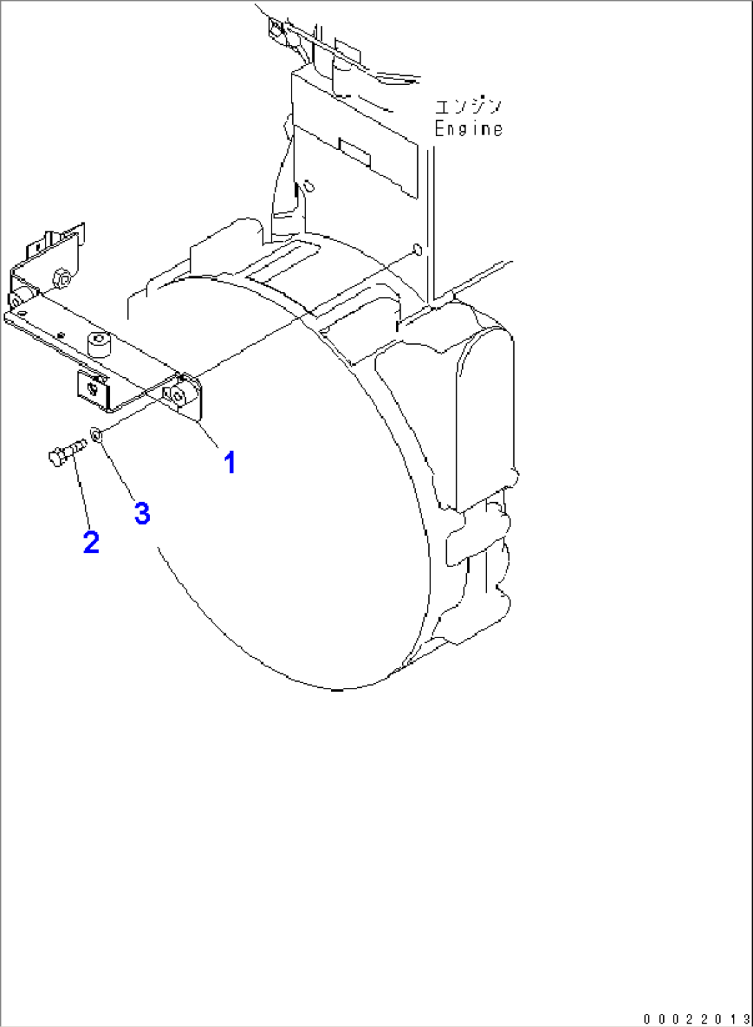 ENGINE HARNESS (BRACKET)(#65019-)