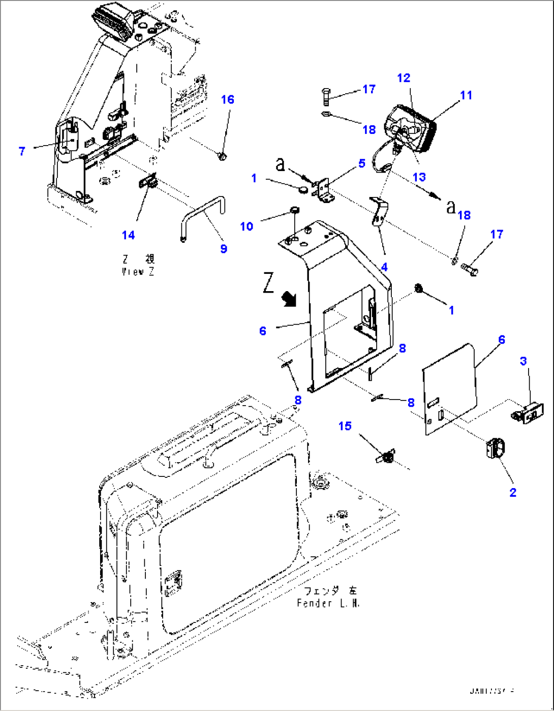 Fender Related Parts, Working Lamp (#22001-)