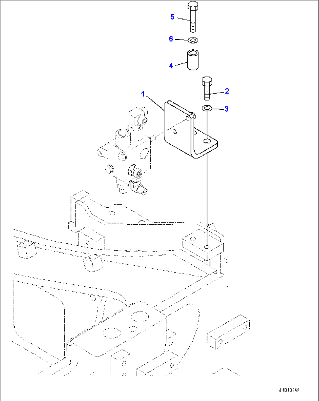 Pipelayer Frame, Valve Mounting (3/3) (#15479-)