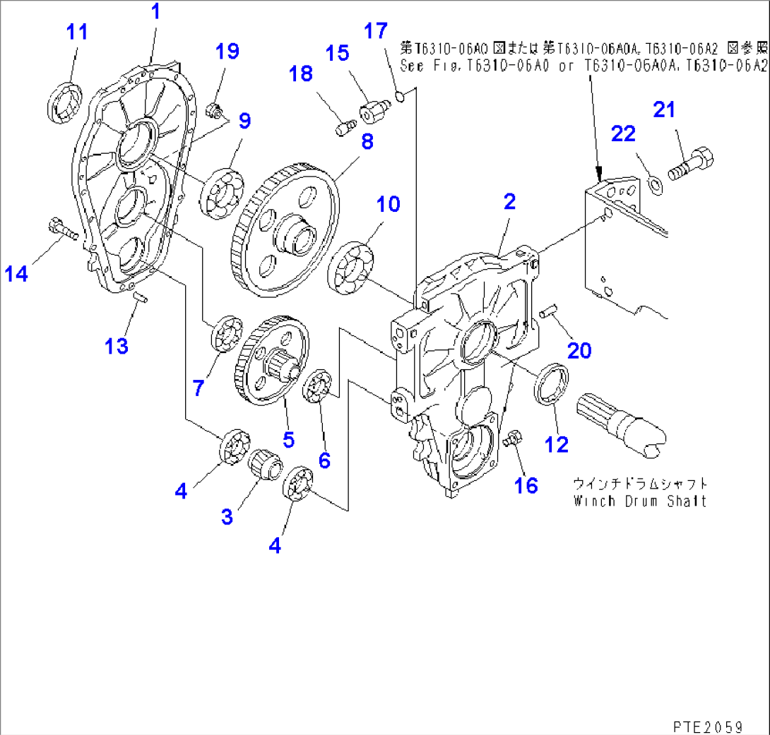 MAIN WINCH (CASE AND GEAR)