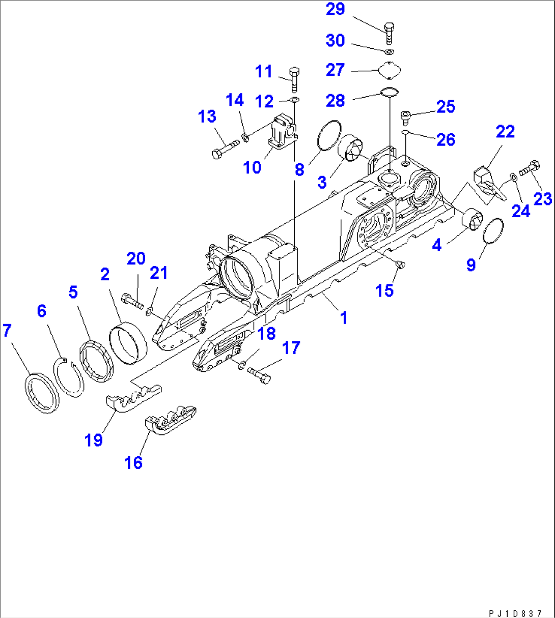 TRACK FRAME¤ L.H.(COLD WEATHER (B) SPEC.)