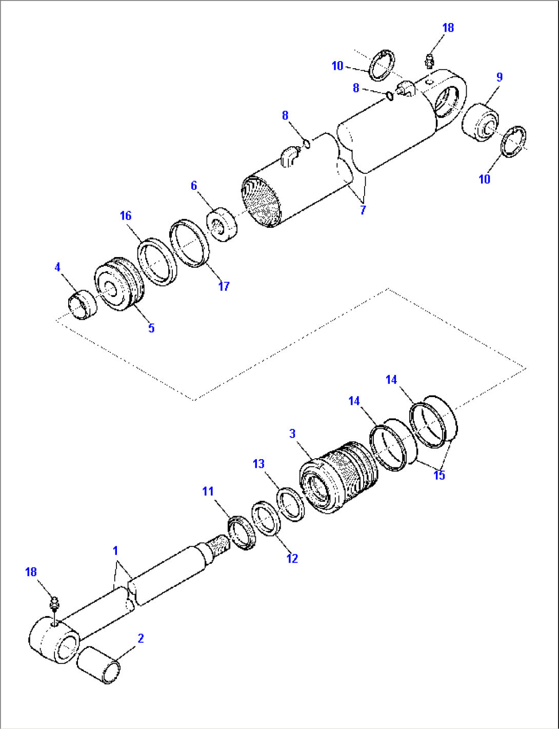 ARM CYLINDER (FOR SIDE DIGGING BOOM)