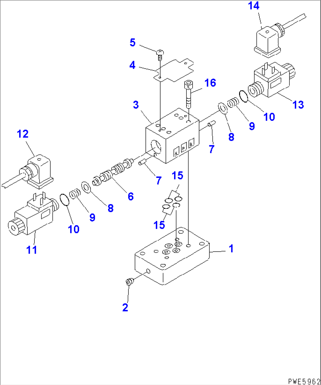 HYDRAULIC MAIN VALVE (CONTROL VALVE FOR MULTI COUPLER) (WITH MULTI COUPLER)