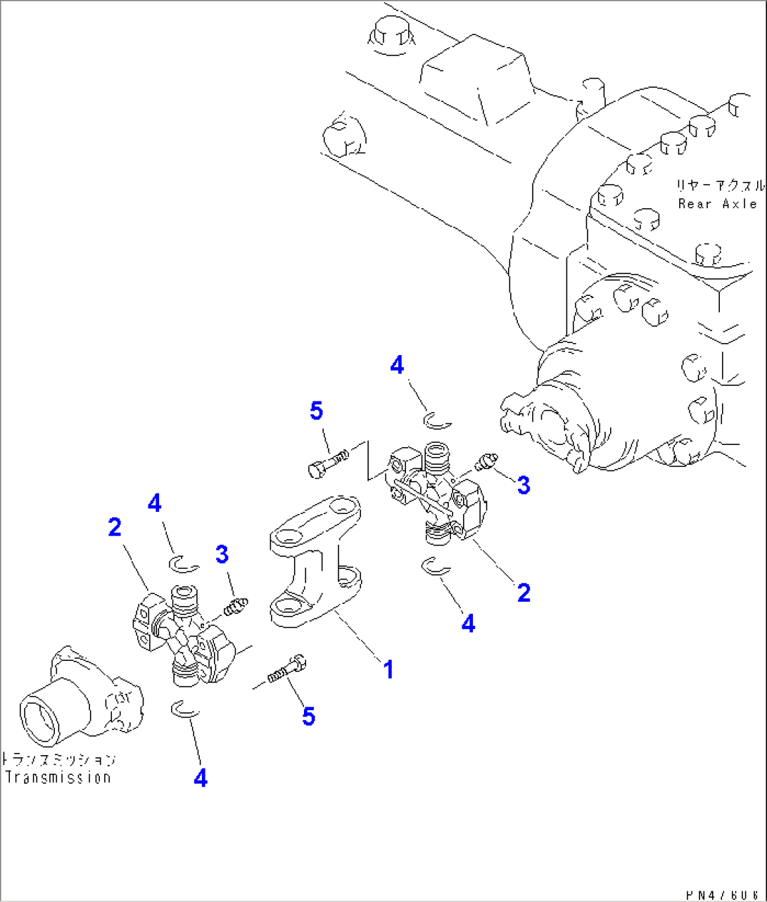 DRIVE SHAFT (REAR)(#60001-)