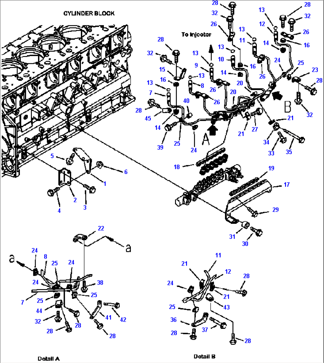 A4103-B8A4 FUEL INJECTION PIPING NEW RELEASE