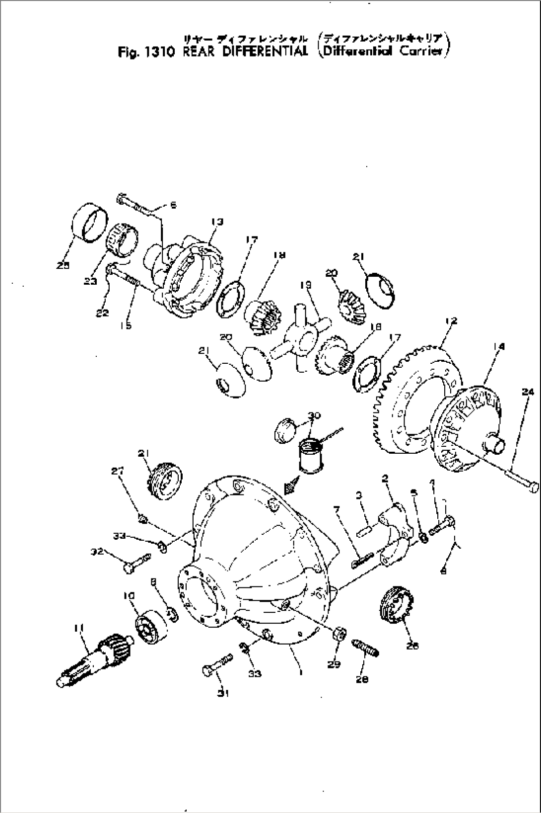 REAR DIFFERENTIAL (DIFFERENTIAL CARRIER)(#3-)