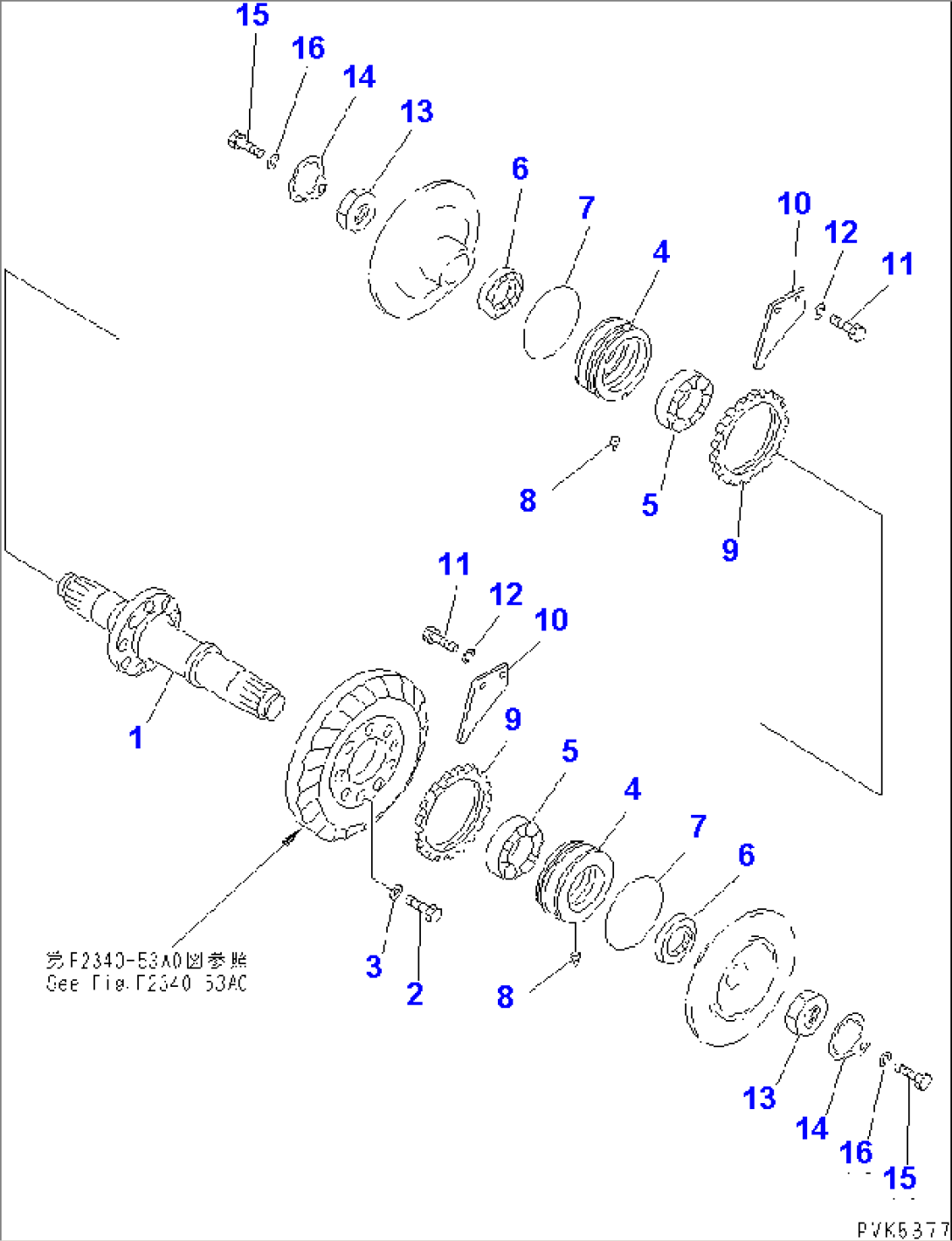 BEVEL GEAR AND SHAFT (D20)