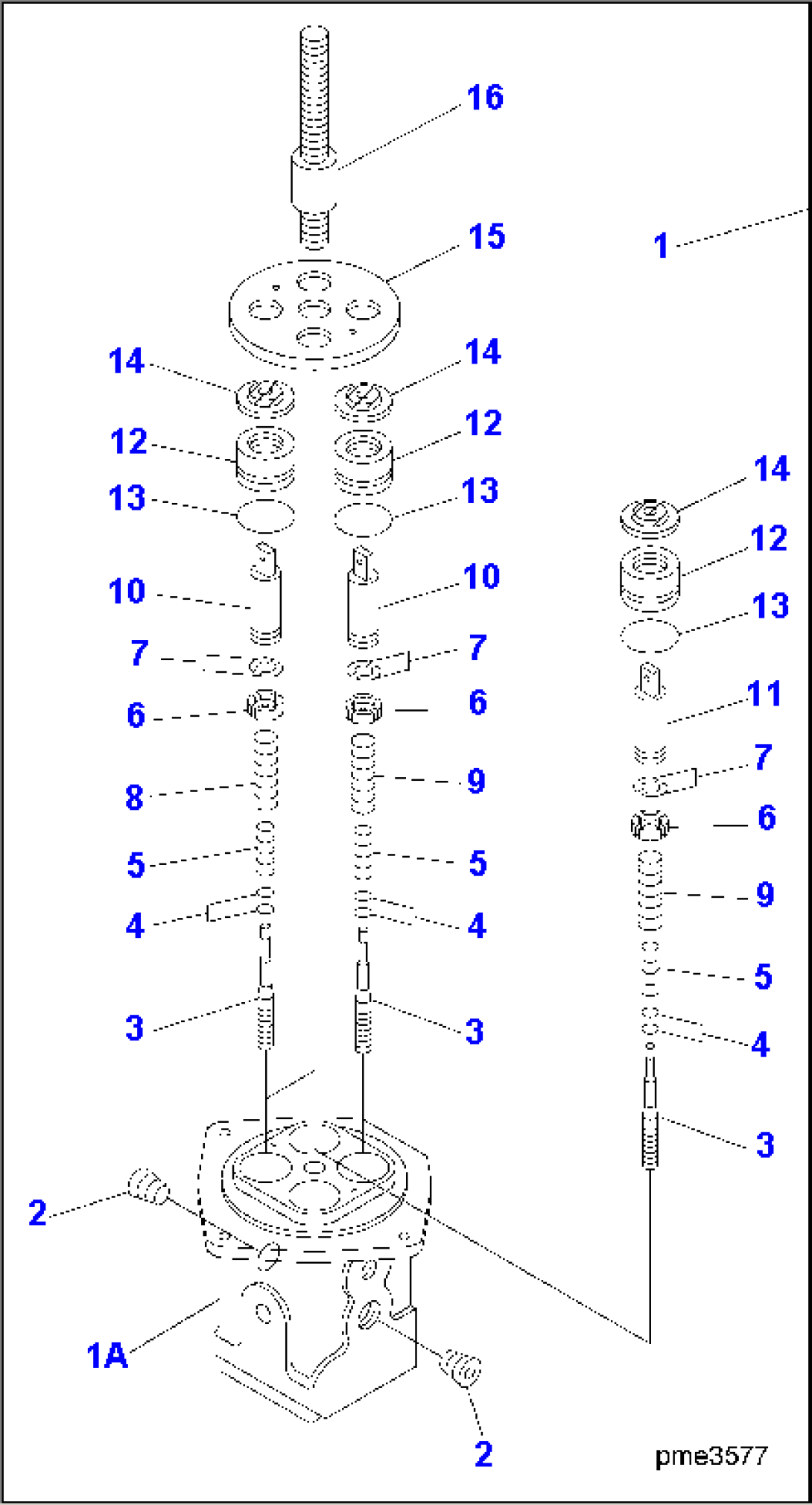 FLOOR SUB (PPC VALVE - 2SPOOL INNER PARTS)