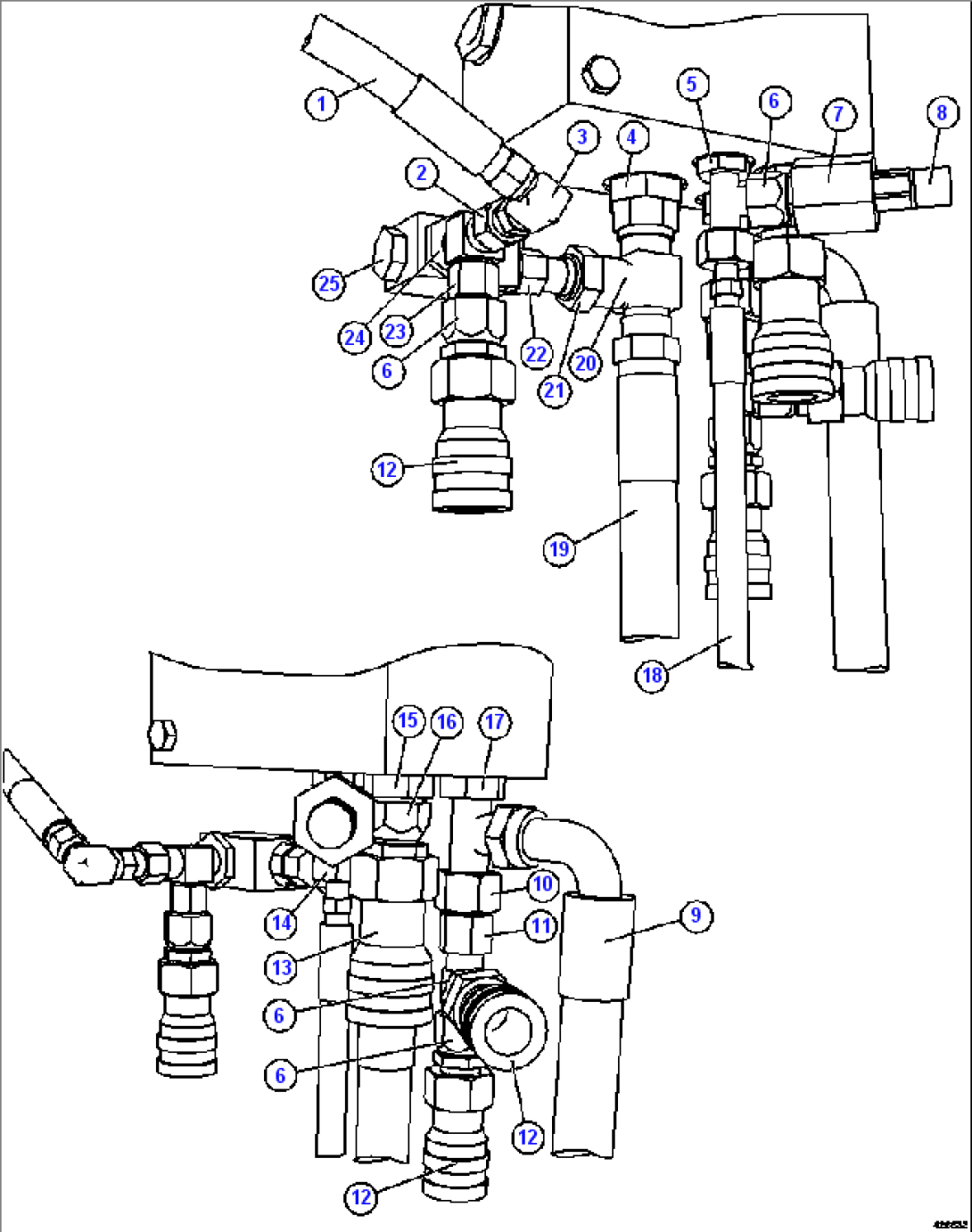 BLEEDDOWN MANIFOLD PIPING 2/2