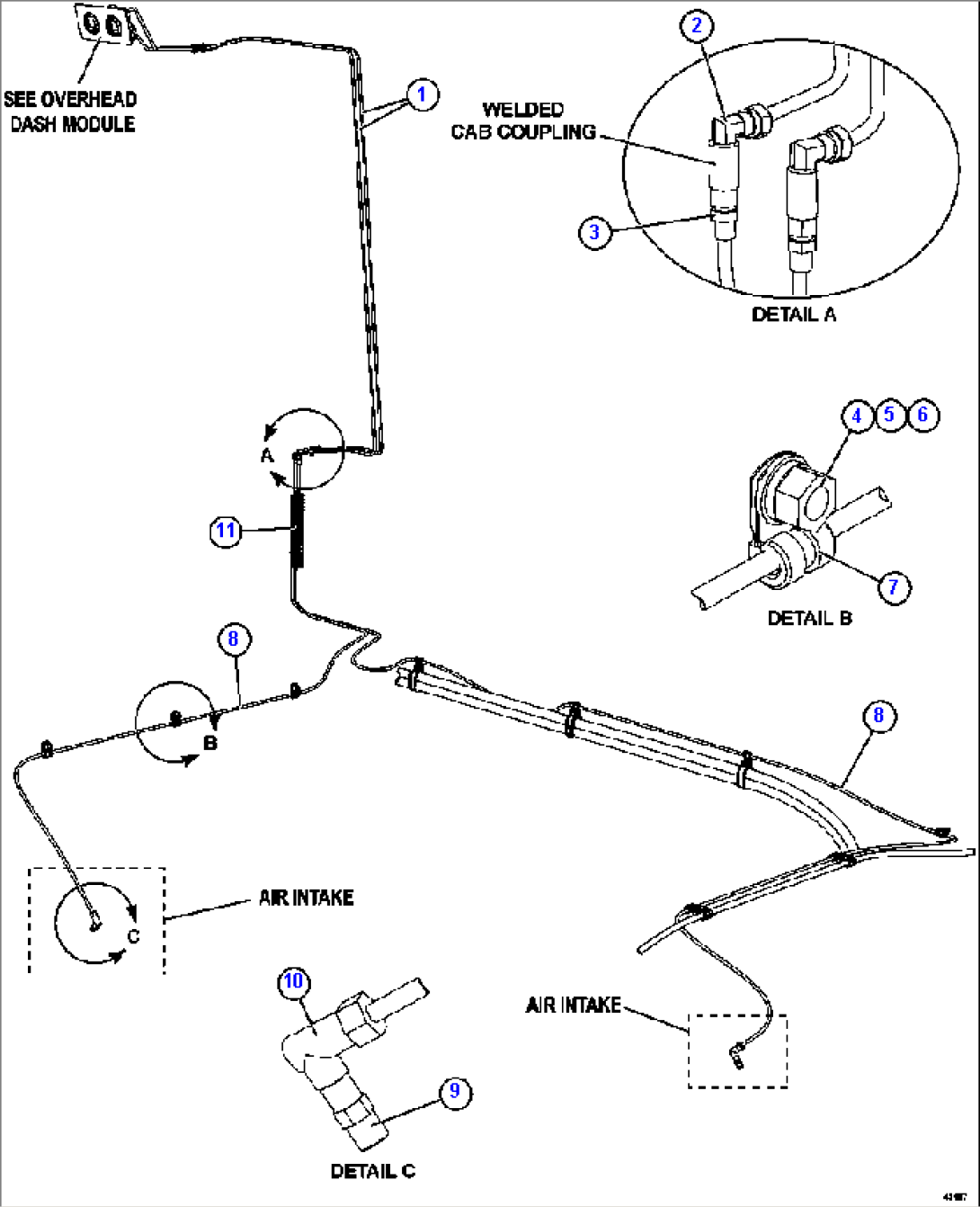 AIR CLEANER INDICATOR PIPING
