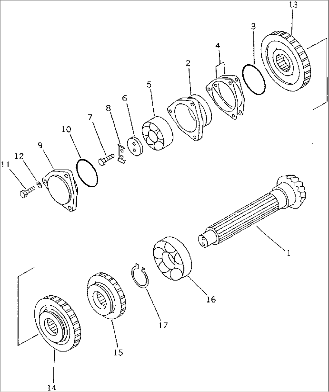 TRANSMISSION (COUNTER SHAFT AND GEAR) (4/5) (FOR FORESTRY)