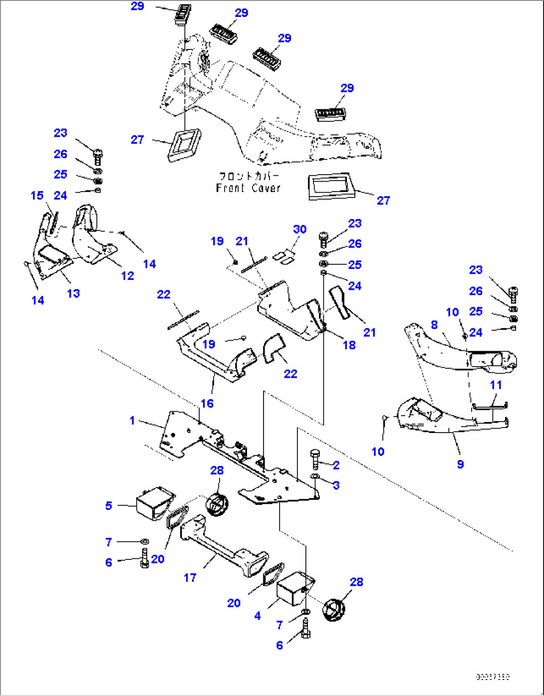 ROPS Cab, Air Conditioner Duct (#90216-91201)