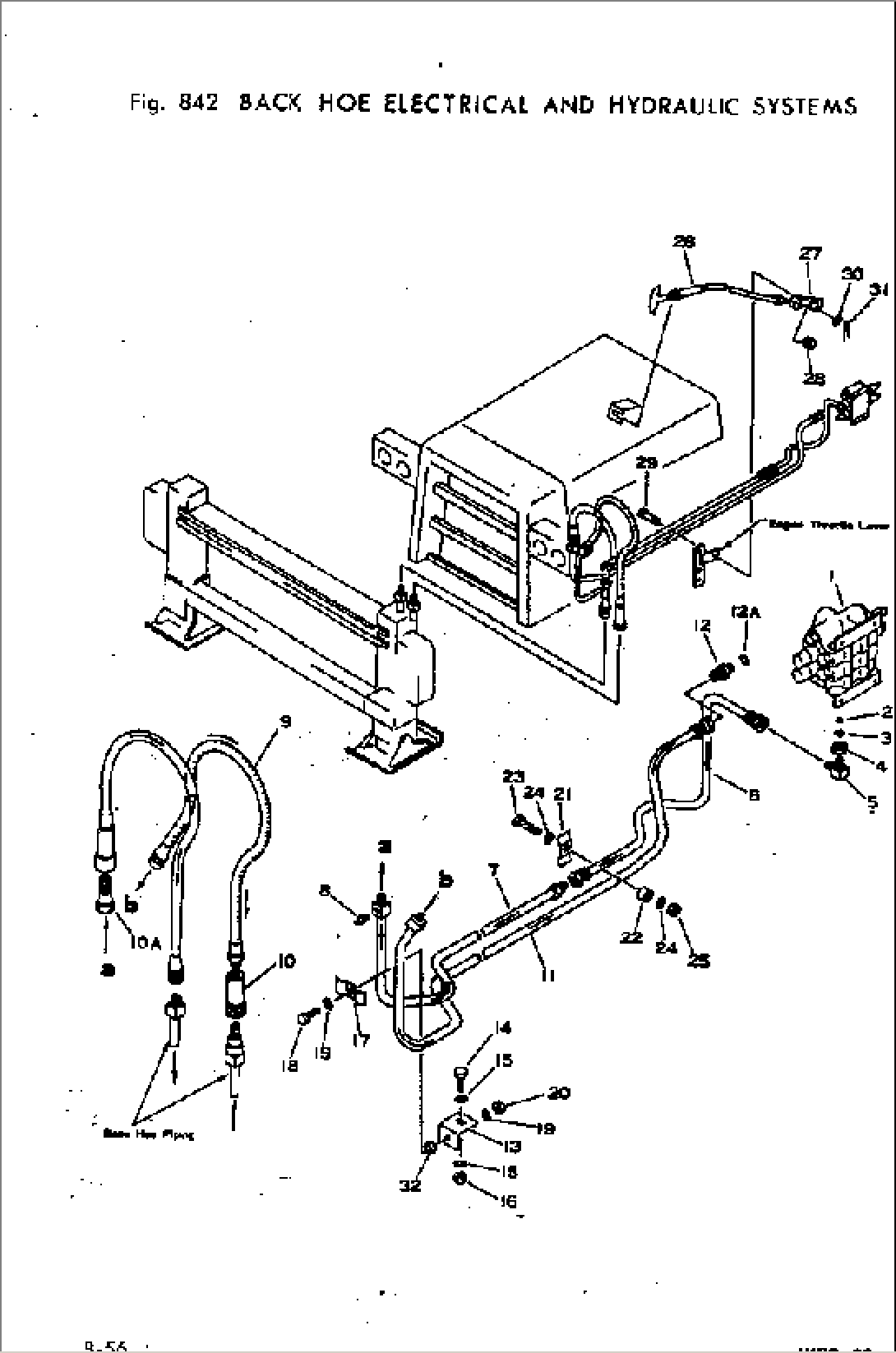 BACK HOE ELECTRICAL AND HYDRAULIC SYSTEM