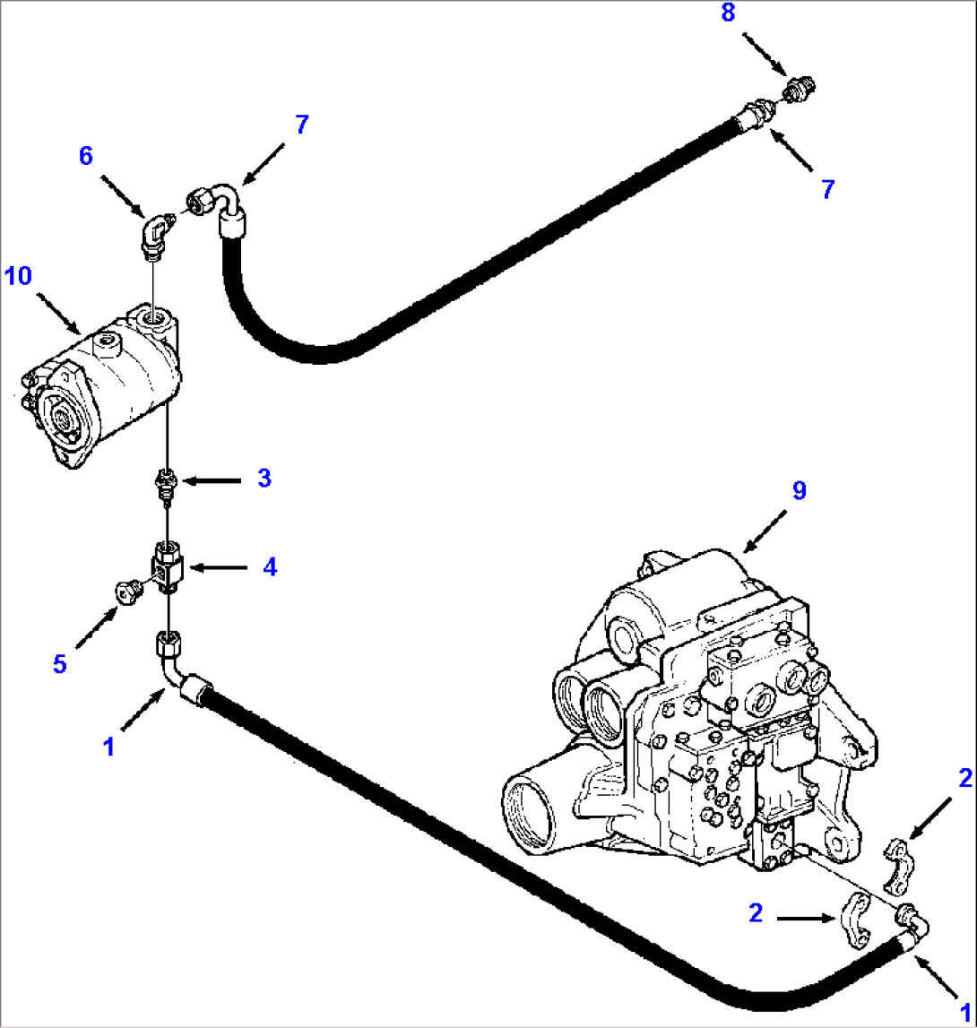 DRIVE TRAIN PIPING DAMPENER SCAVENGE LINES