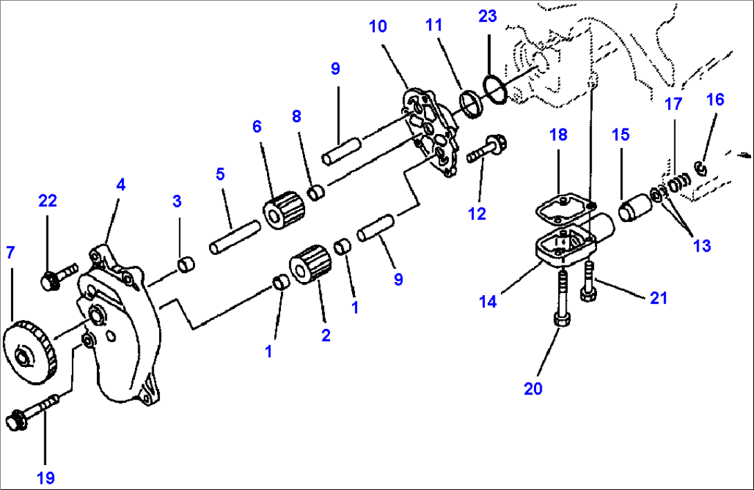 FIG. A3103-A7A1 LUBRICATING OIL PUMP