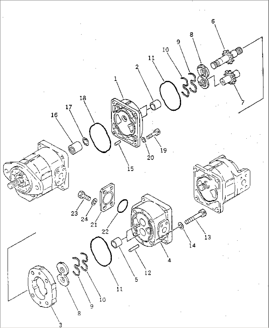 HYDRAULIC PUMP (ACCUMULATOR CHARGE) (2/3)