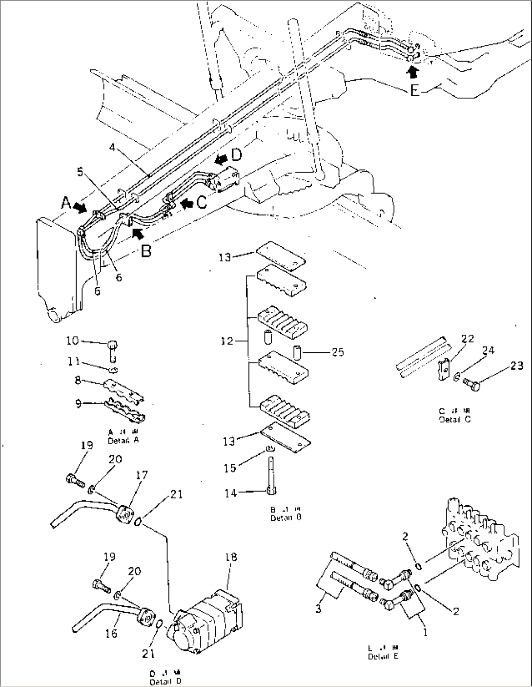 HYDRAULIC PIPING¤ CIRCLE REVERSE(#50002-50316)