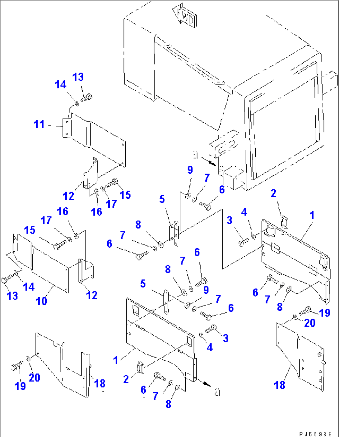 SIDE PANEL (WITH AIR CONDITIONER) (2/2)(#2001-3400)