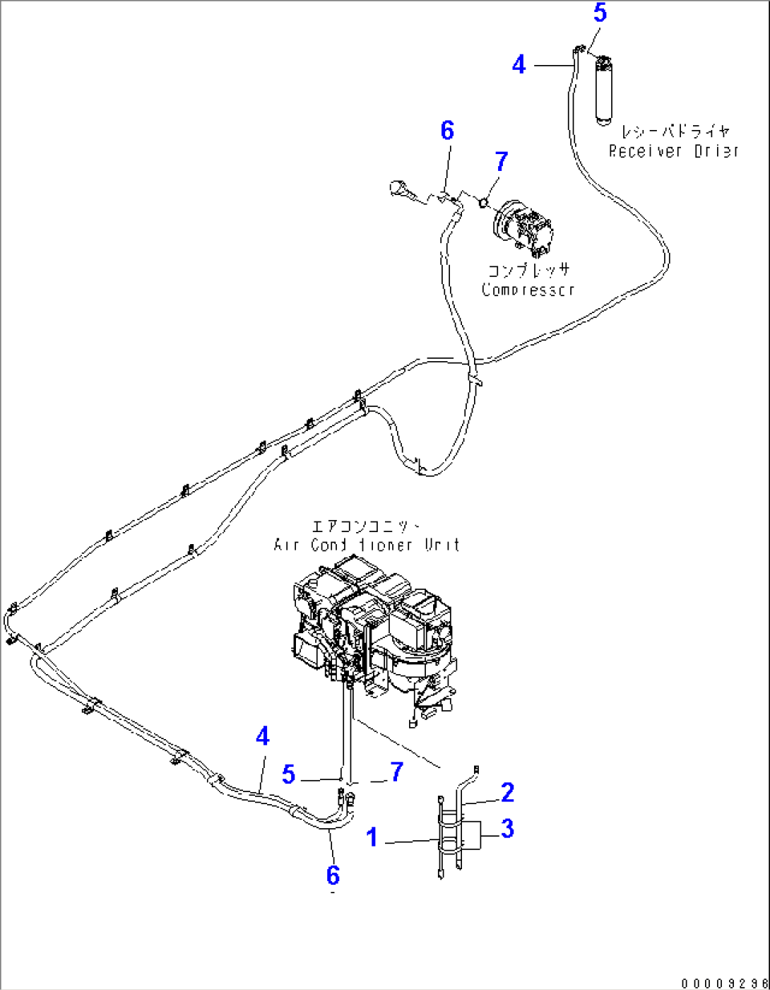 FLOOR FRAME (AIR CONDITIONER HOSE)