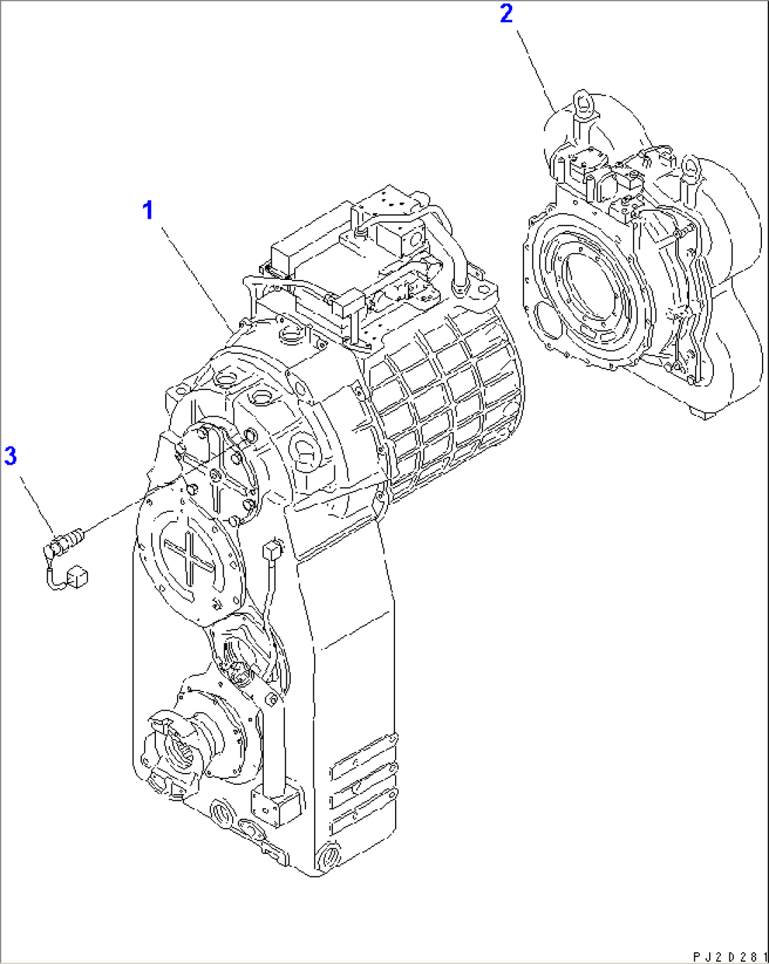 TORQUE CONVERTER AND TRANSMISSION(#50001-51074)