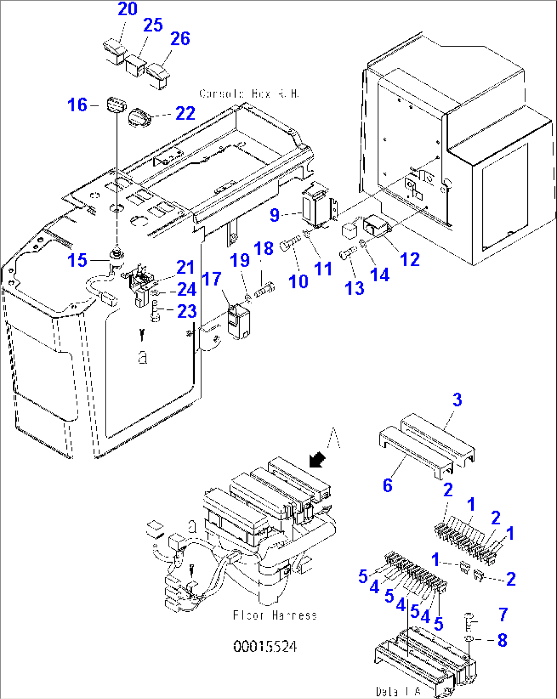 FLOOR (EL. PARTS MFL 2/3 - SPOOL WITHOUT E.C.S.S.)