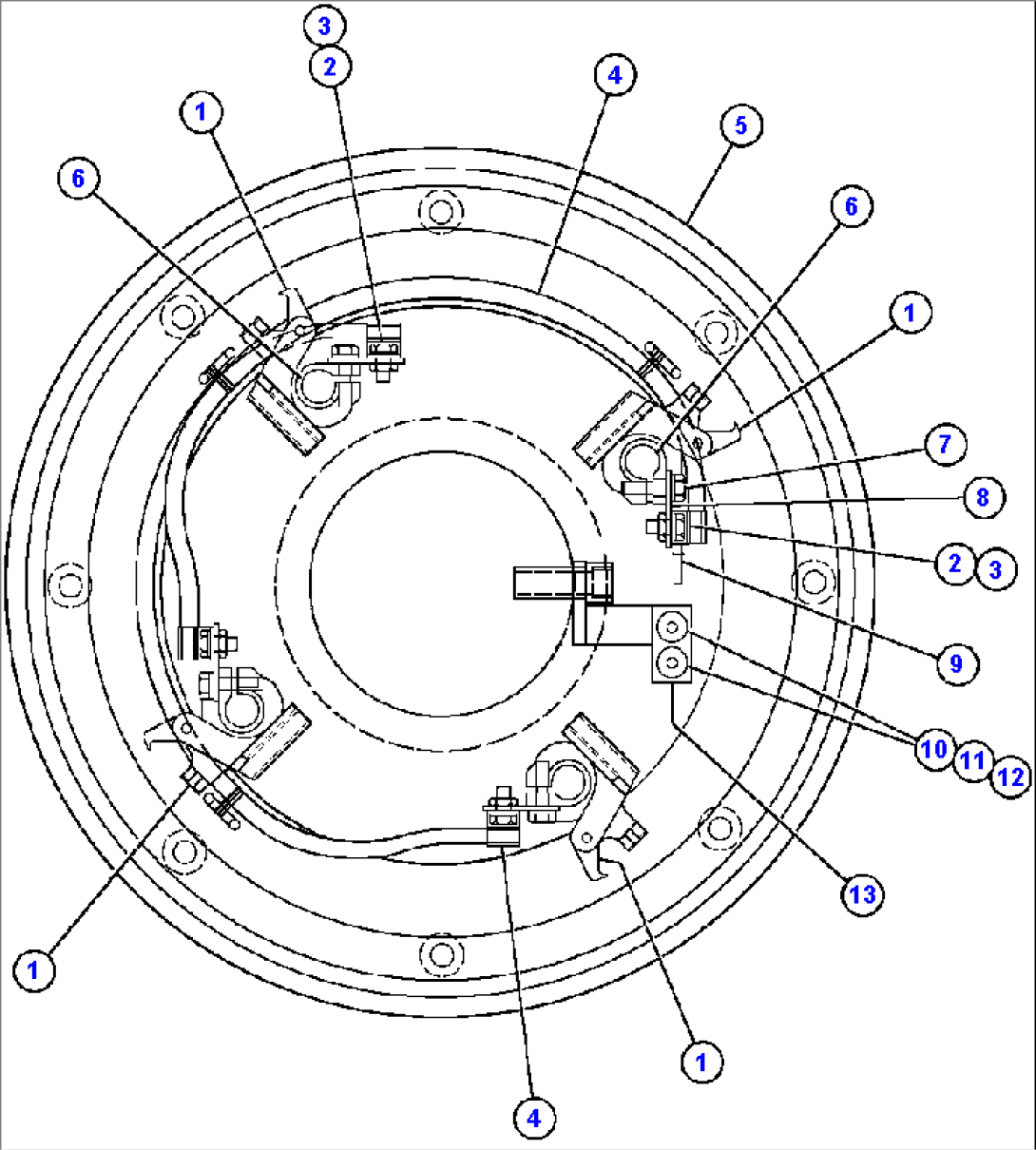 BLOWER MOTOR (BRUSH HOLDER WIRING) (GE0017)