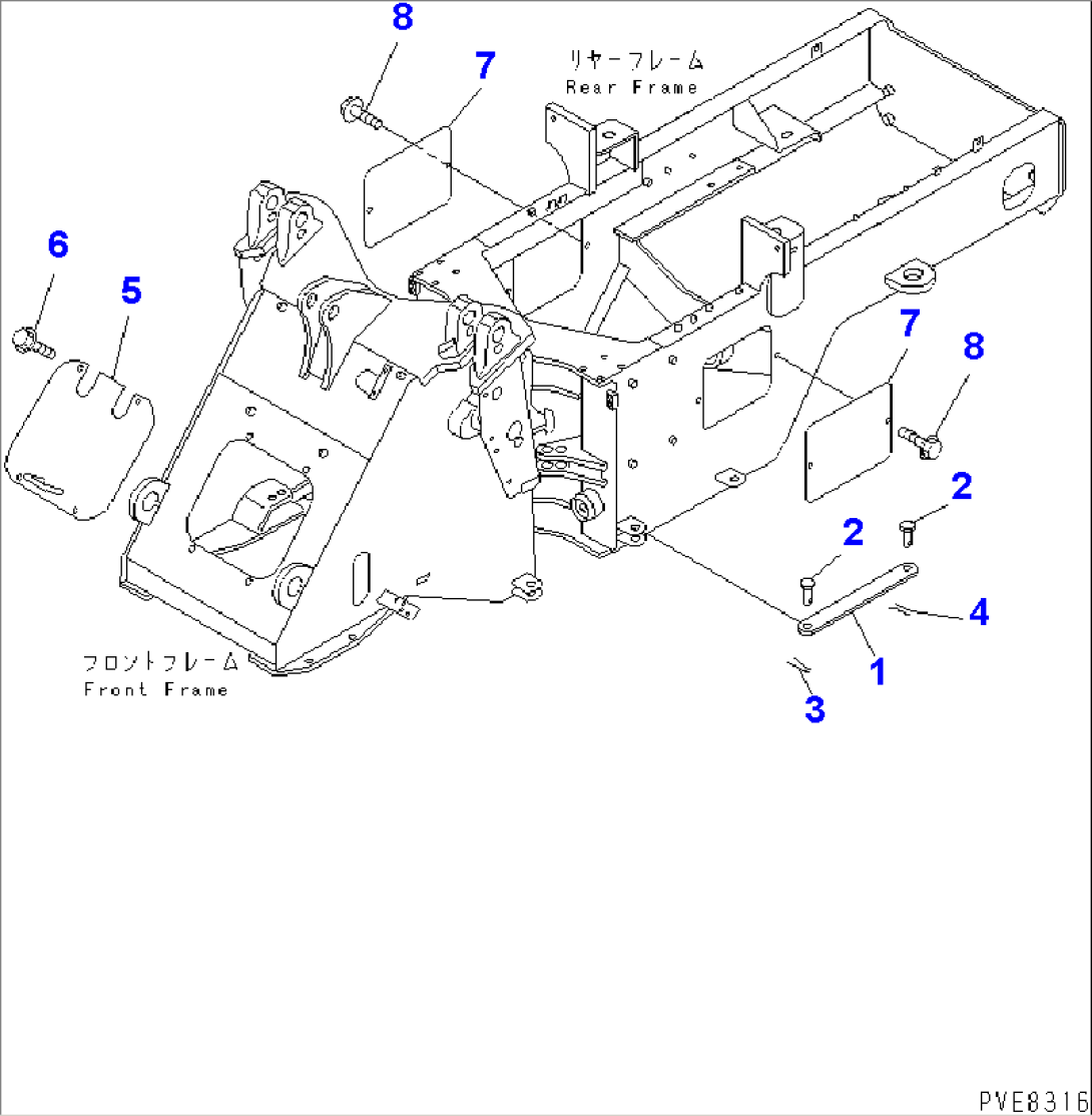 BAR LOCK AND COVER (WITH 3-SPOOL CONTROL VALVE)