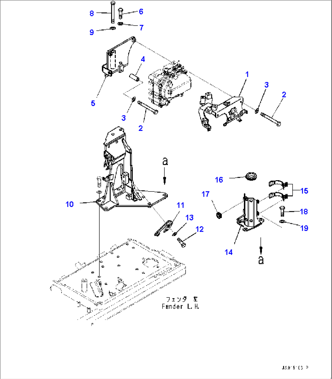 DEF Piping, DEF Pump Mounting (#90023-)