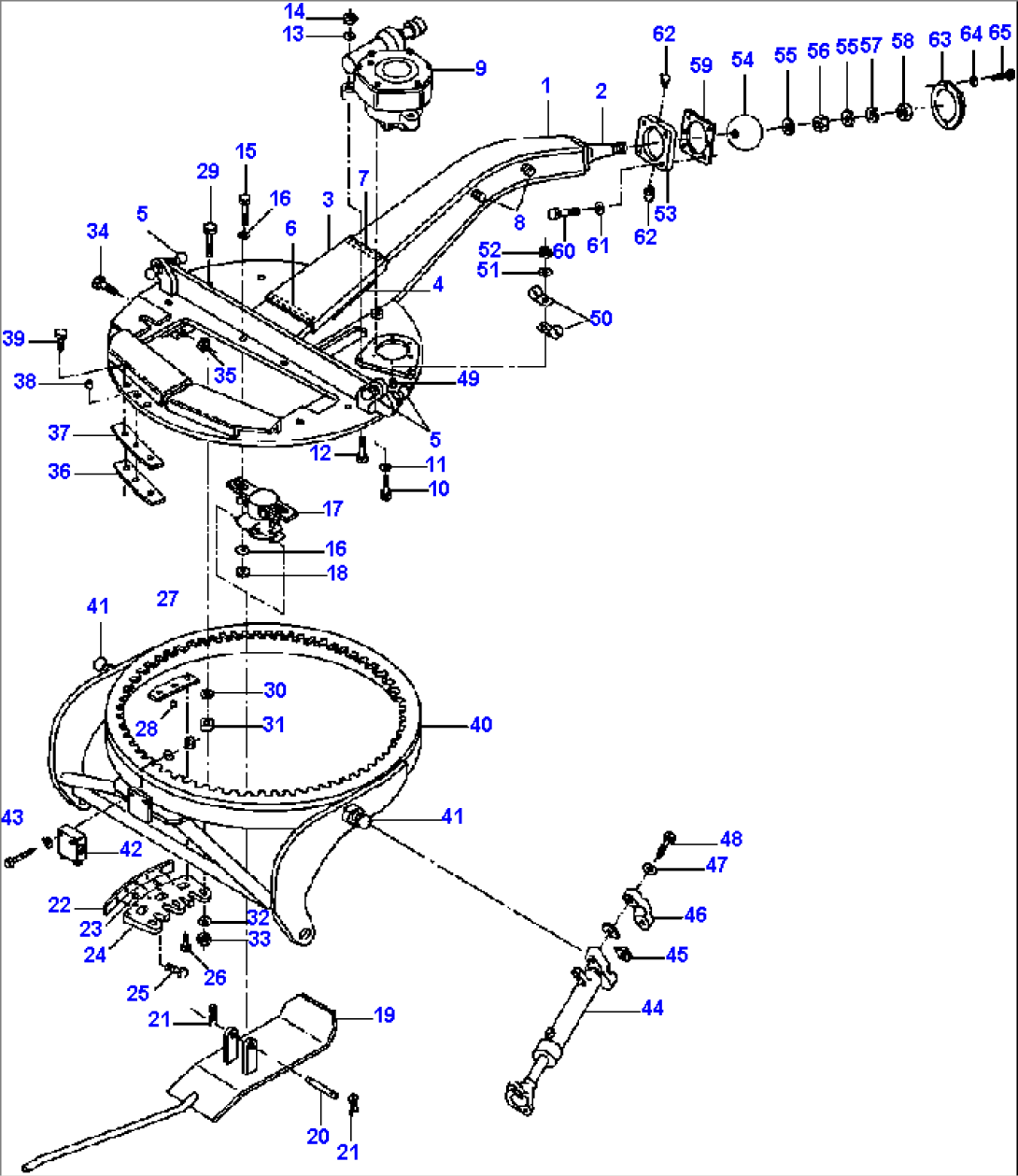 DRAWBAR & CIRCLE WITH WEAR PADS