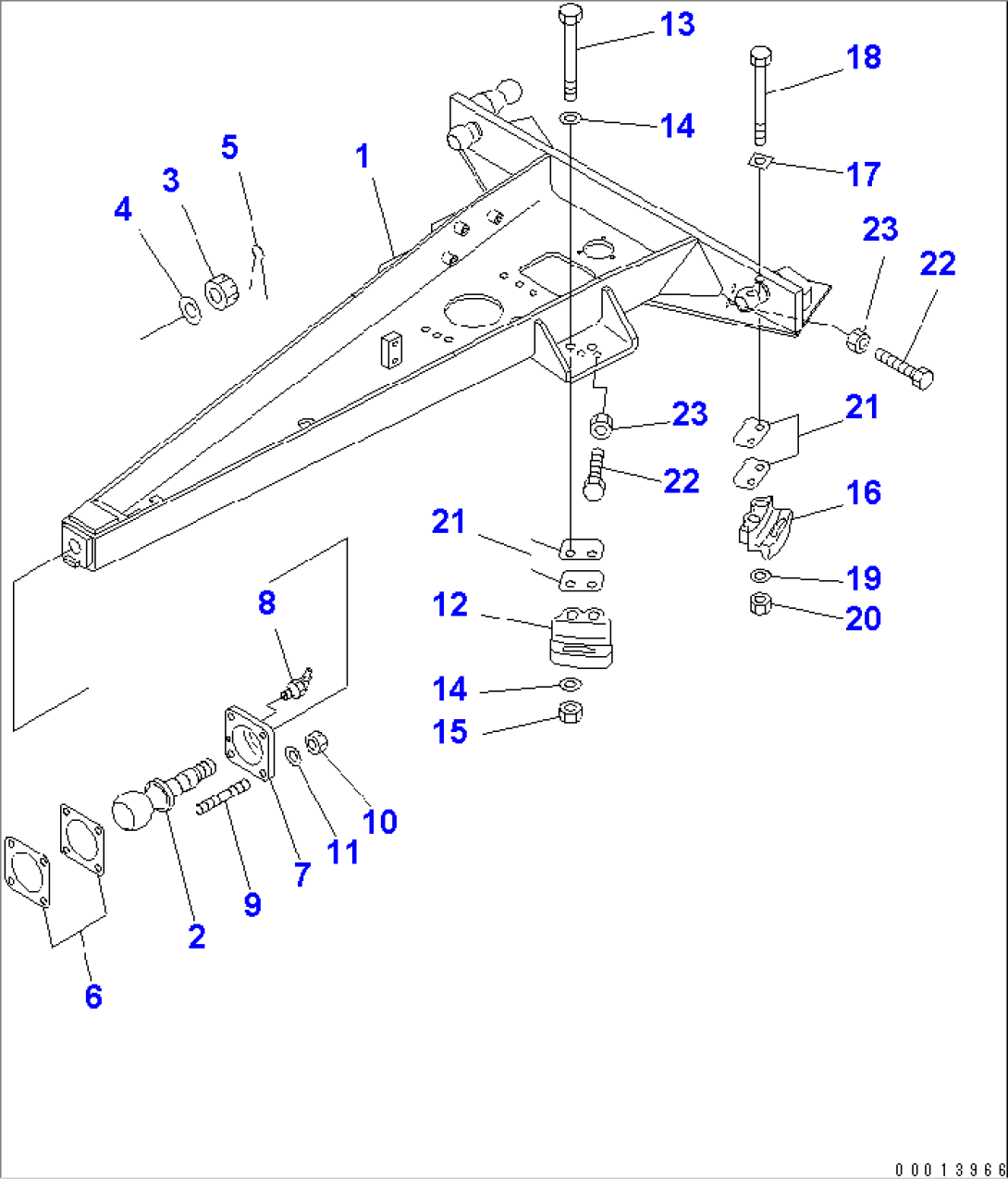 DRAWBAR (WITH CLUCTH TYPE CIRCLE REVERSE GEAR)
