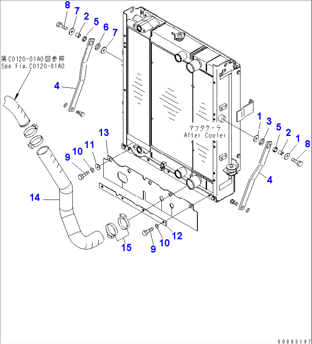 RADIATOR (CUSHION¤ SHEET AND RADIATOR PIPING)(#75001-)