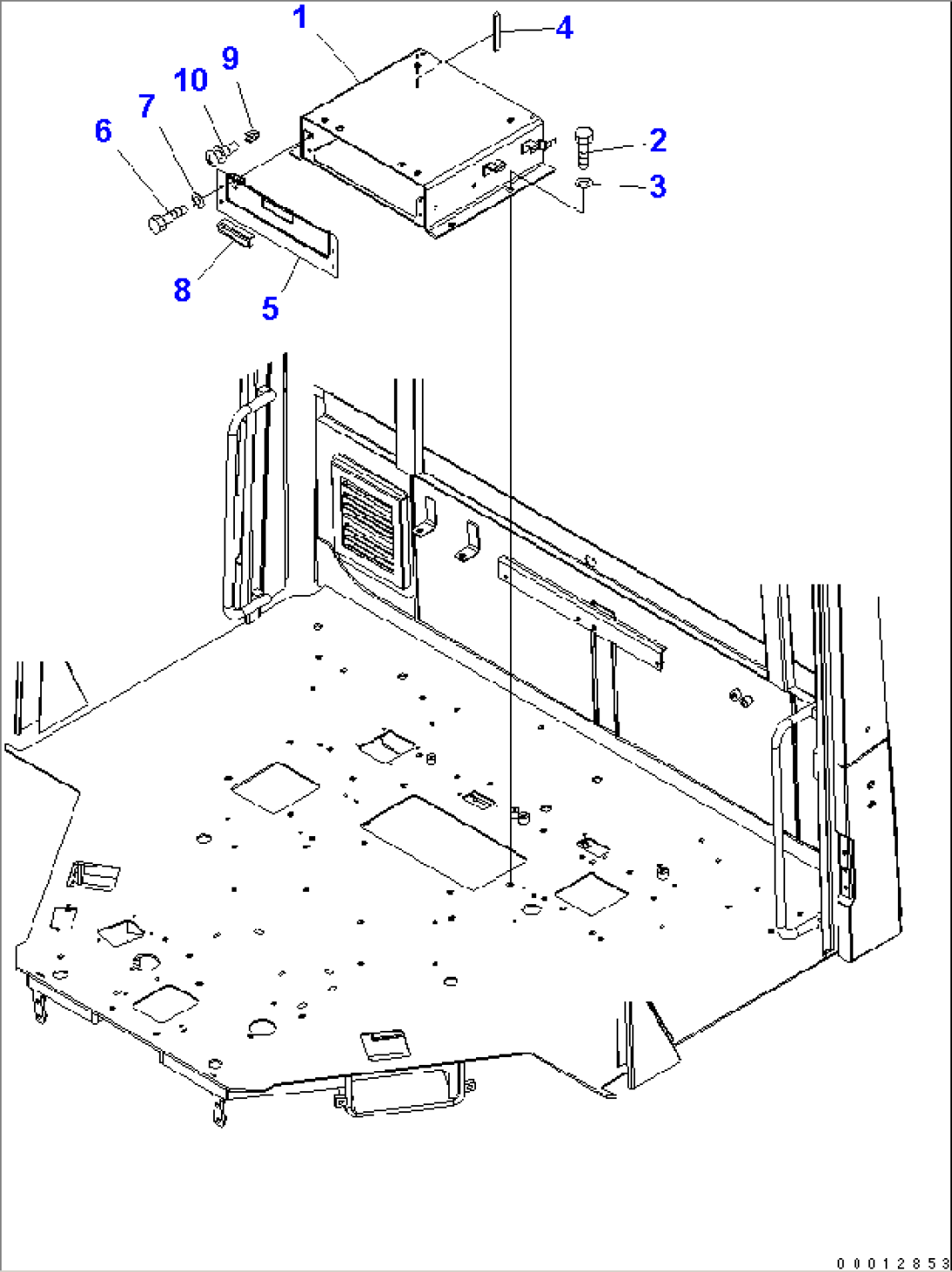 FLOOR (FLOOR) (FOR 2-PERSONS CAB)