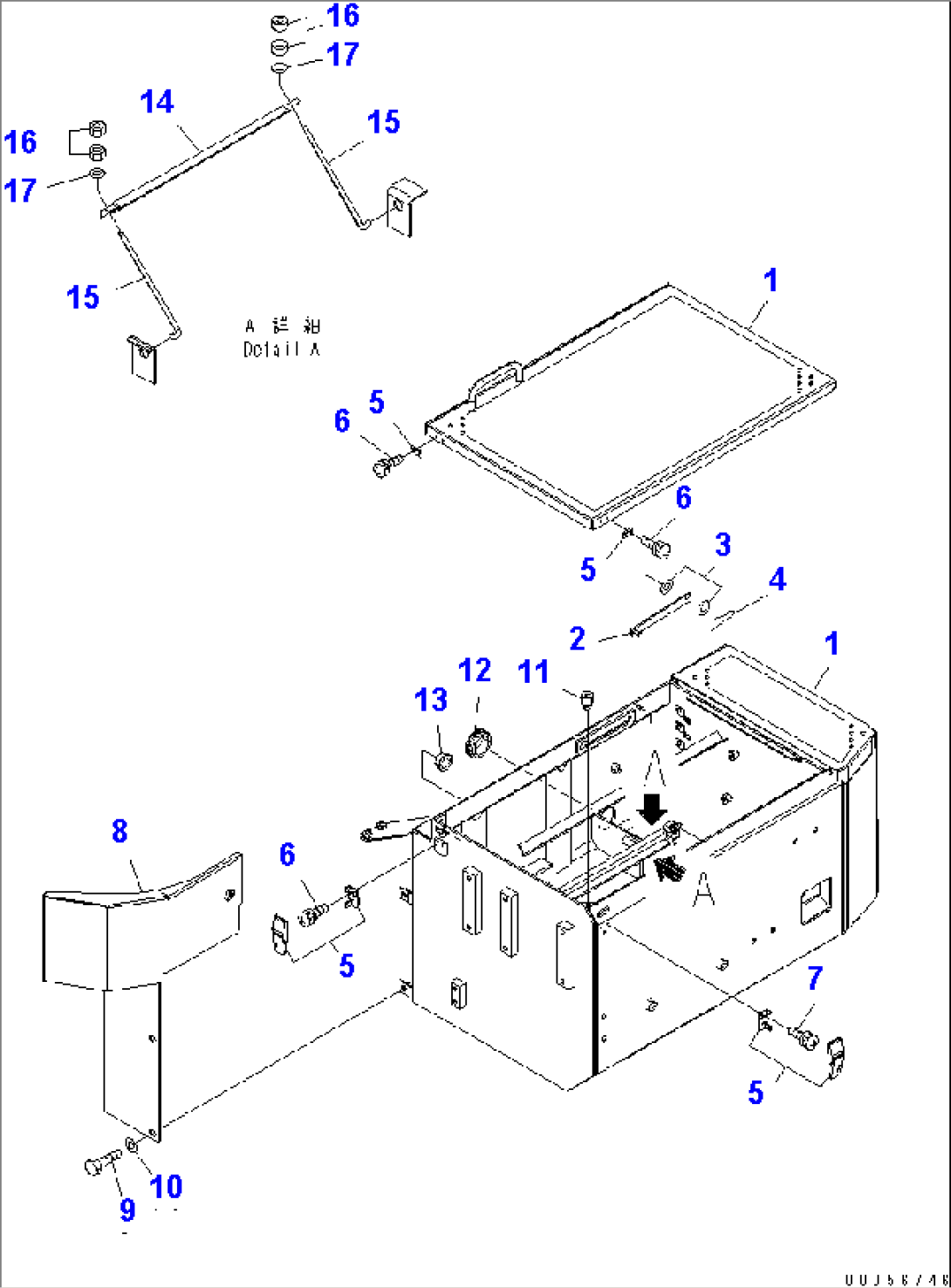 BATTERY BOX¤ L.H. (BATTERY BOX AND MOUNTING)(#60001-60001)