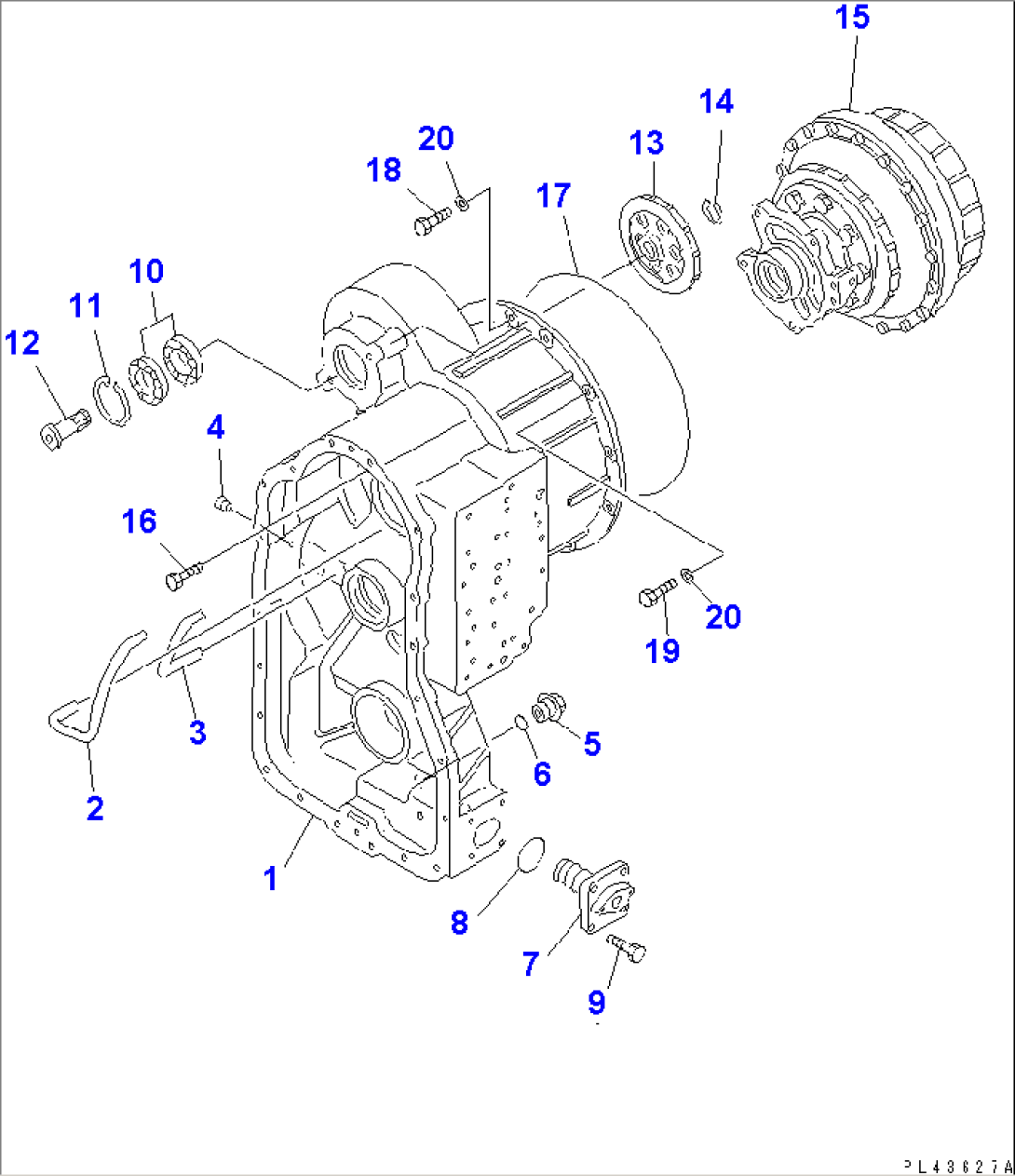 TRANSMISSION (CASE 1/2) (1/8)(#12001-)