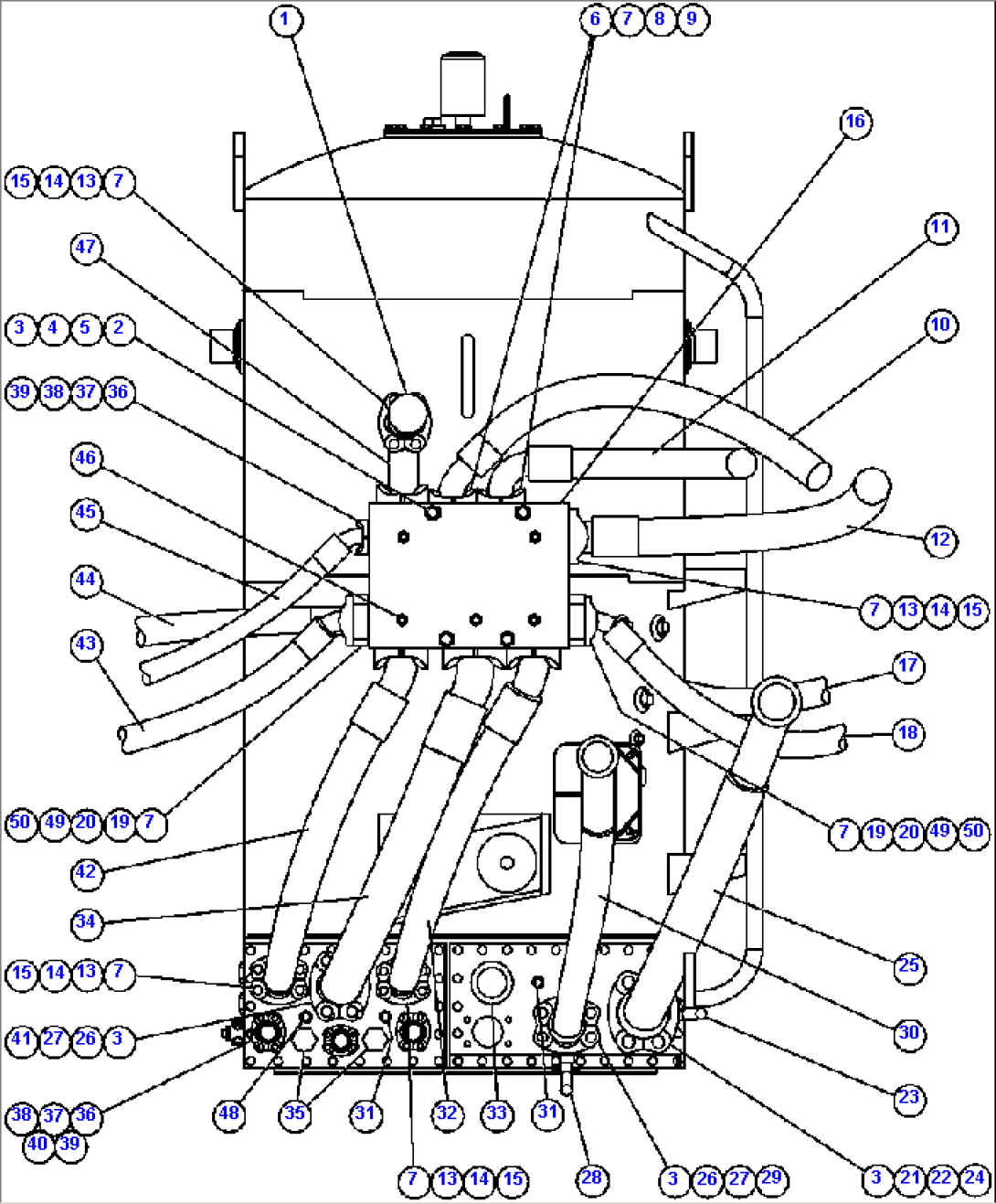 HOIST CIRCUIT & HYDRAULIC PIPING