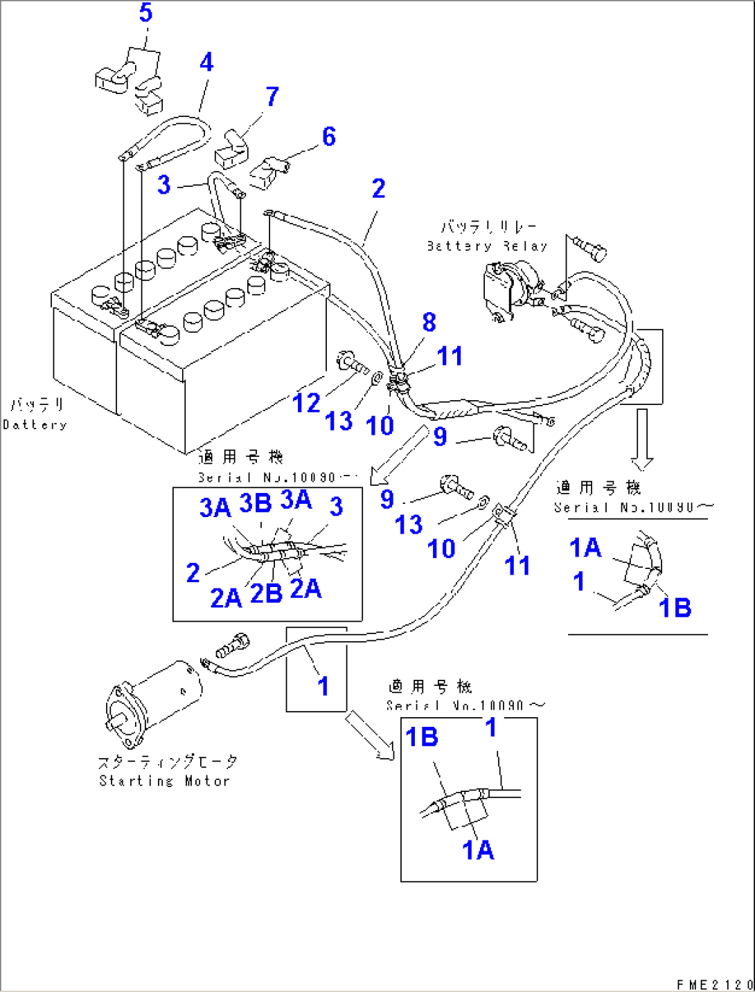 BATTERY MOUNTING (BATTERY CABLE)