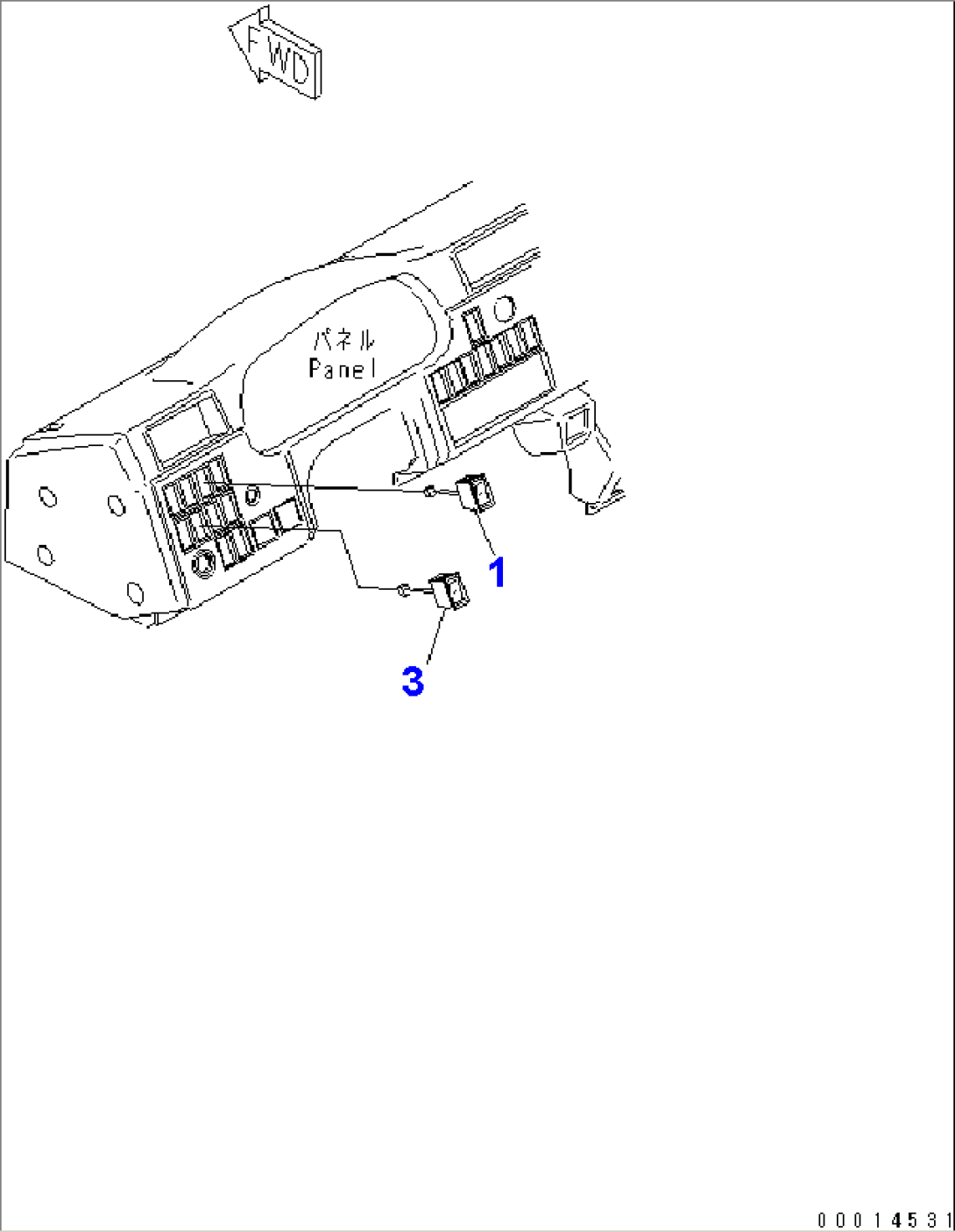 CAB ELECTRICAL (SIDE LAMP SWITCH)