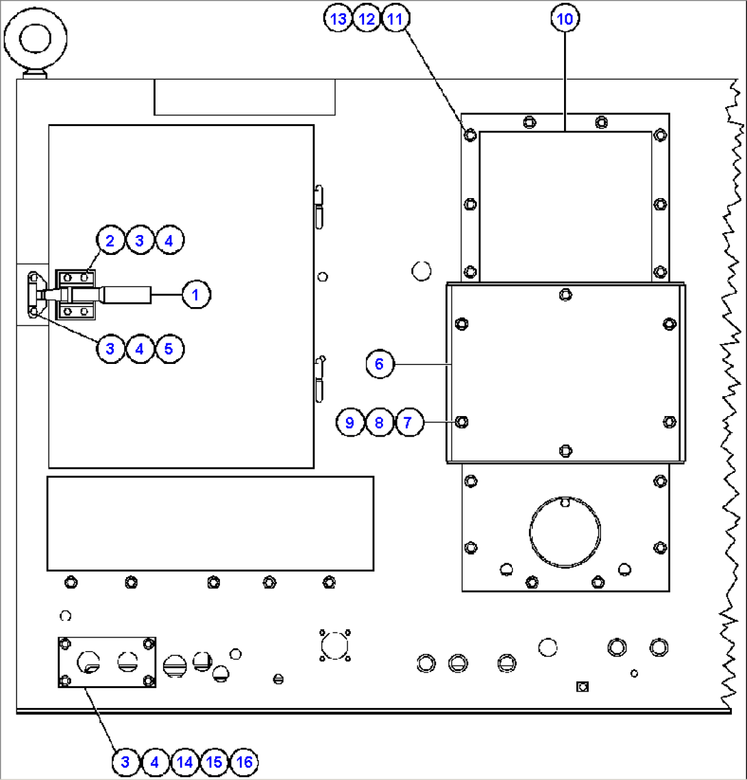 CONTROL CABINET (REAR VIEW)