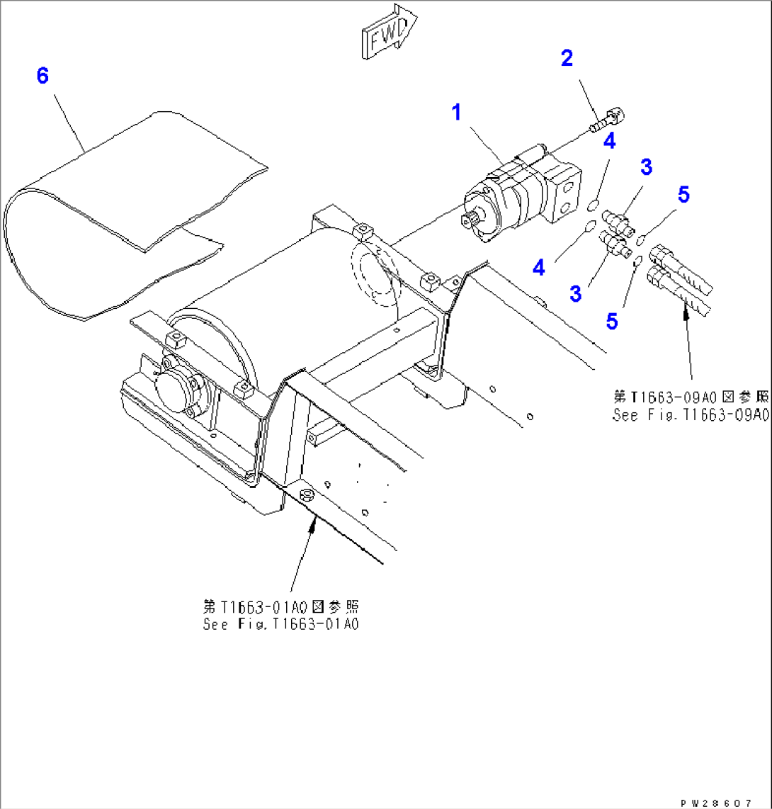 SIDE CONVEYOR (INNER PARTS) (MOTOR AND BELT)