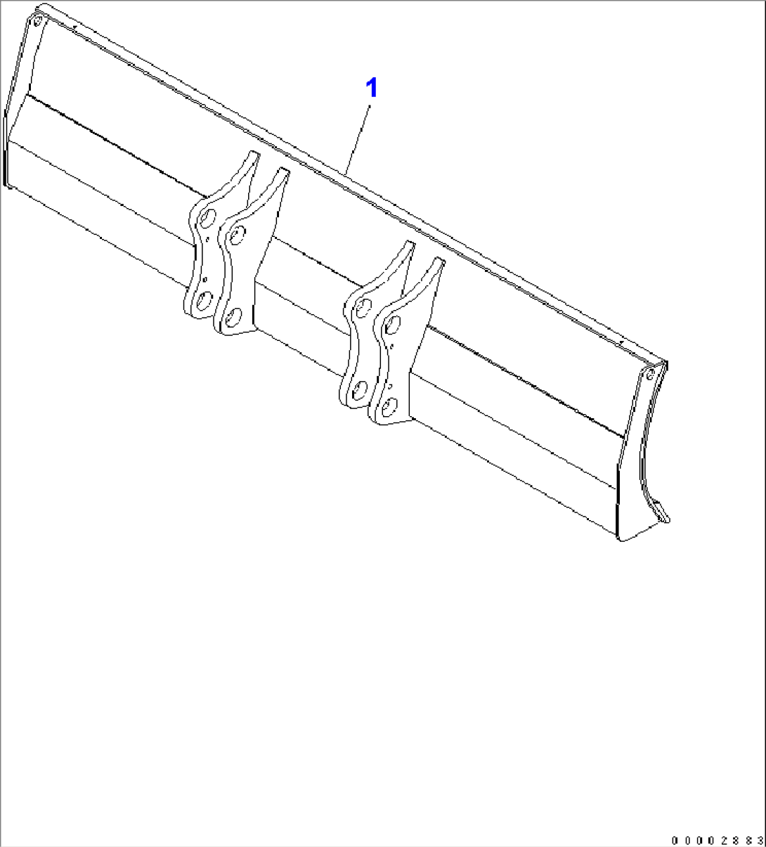 BLADE (FOR 2.5M WIDTH REAR DOZER)