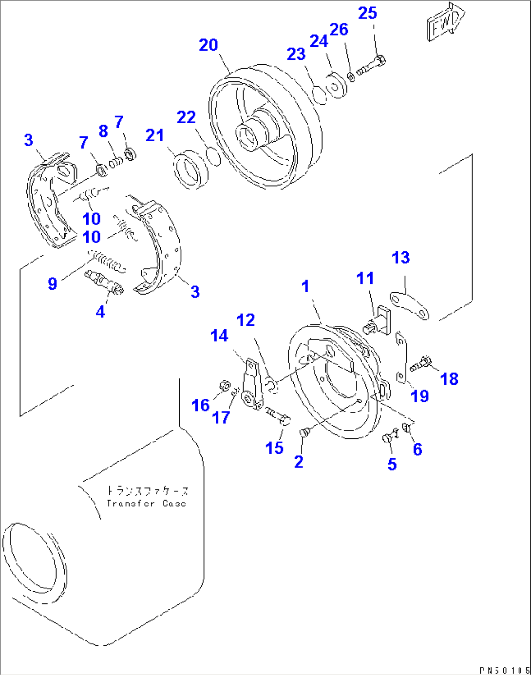 PARKING BRAKE(#1001-(4562))