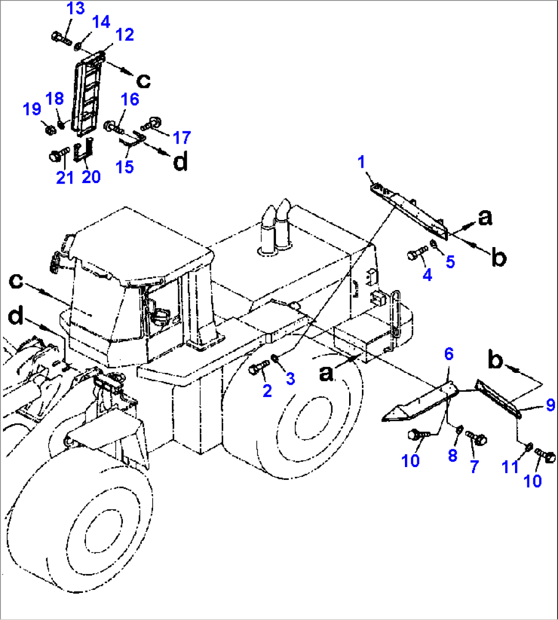 M4310-02A0 FENDER AND LADDER LADDER AND STEP (1/2)