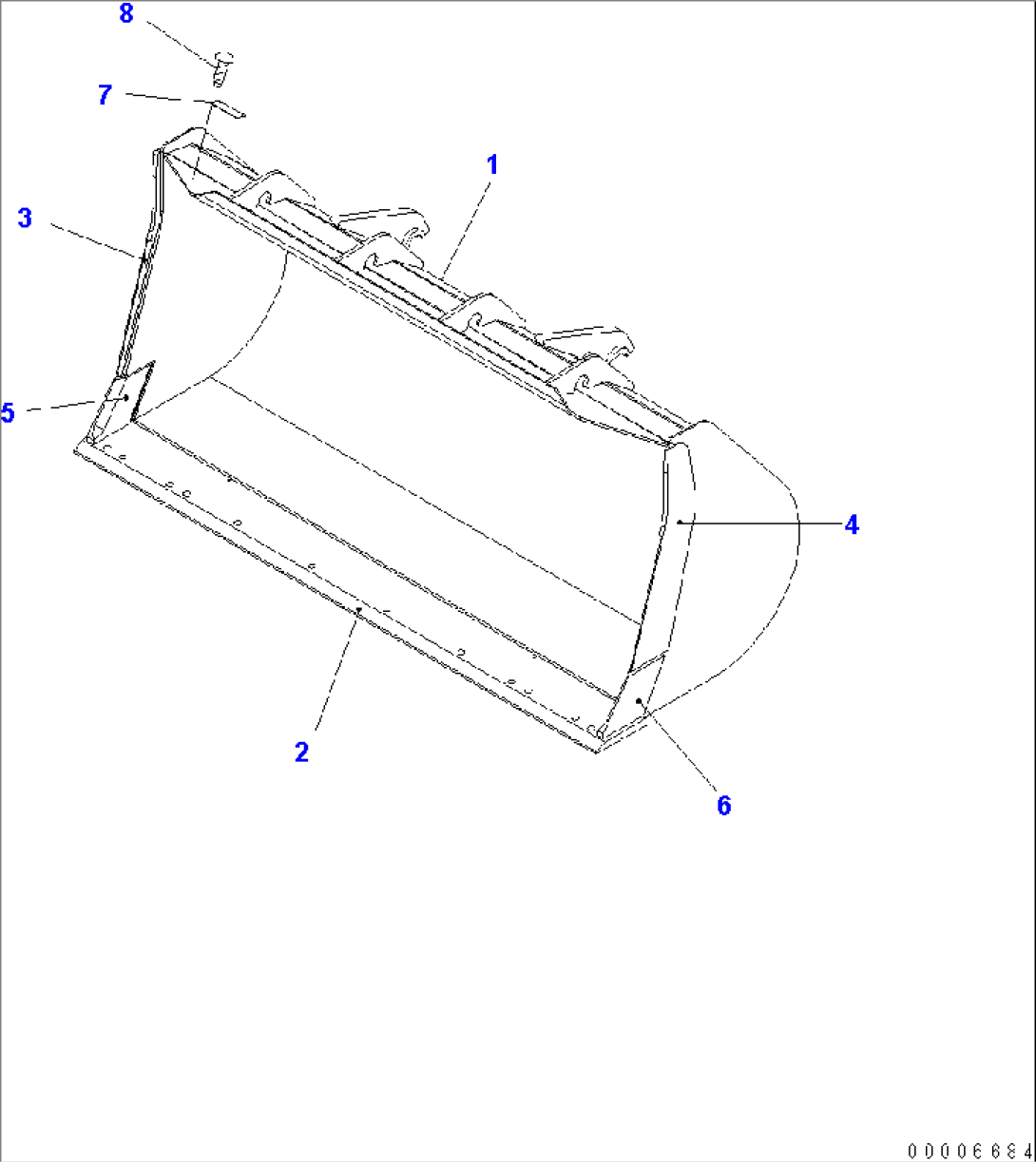 BUCKET 2.0M3 (WITHOUT TOOTH)