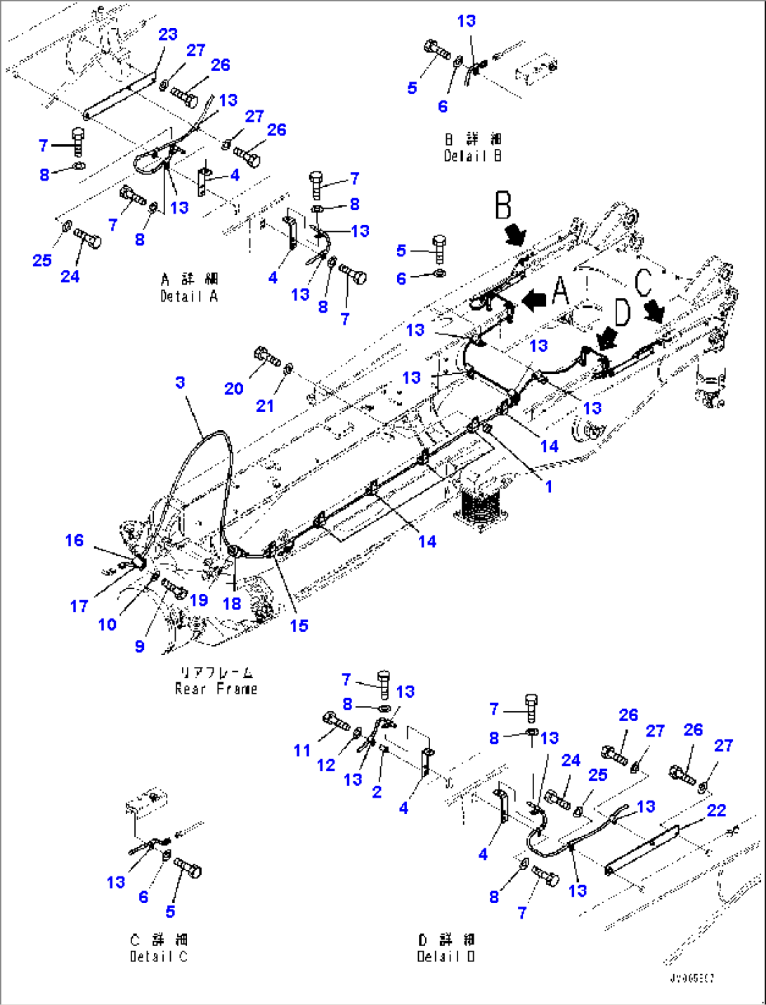 Payload Meter Wiring Harness, Rear (#5129-)