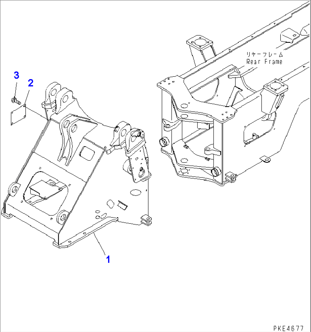 FRONT FRAME (WITH AUTO GREASE)