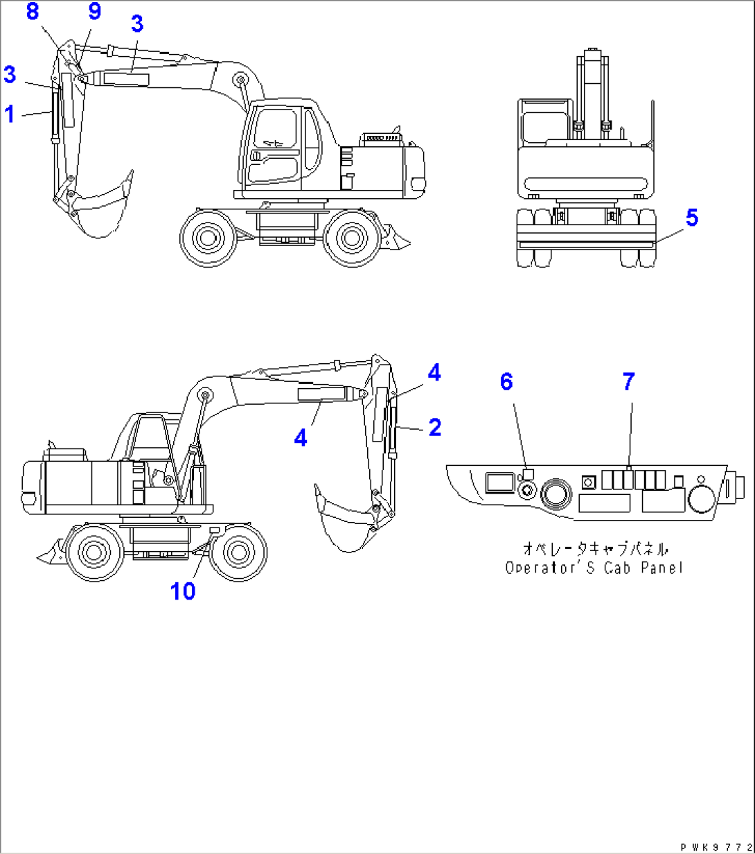 MARK AND PLATES (ADDITIONAL DECAL) (ITALIAN SPEC.)(#K30545-K34000)
