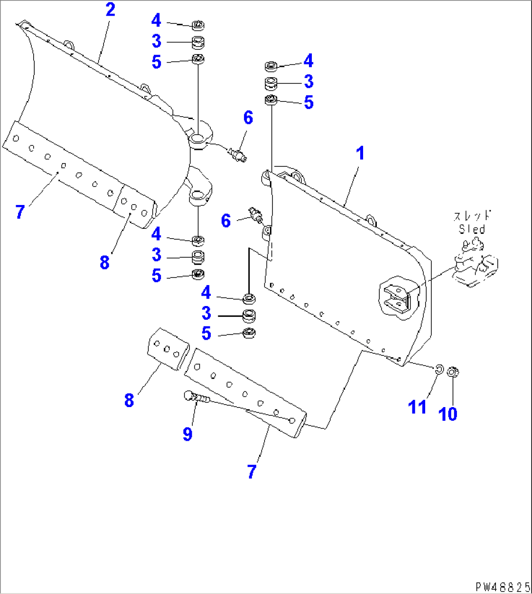 MULTI BLADE (SLIDE TYPE) (1/3) (BLADE)(#50001-)