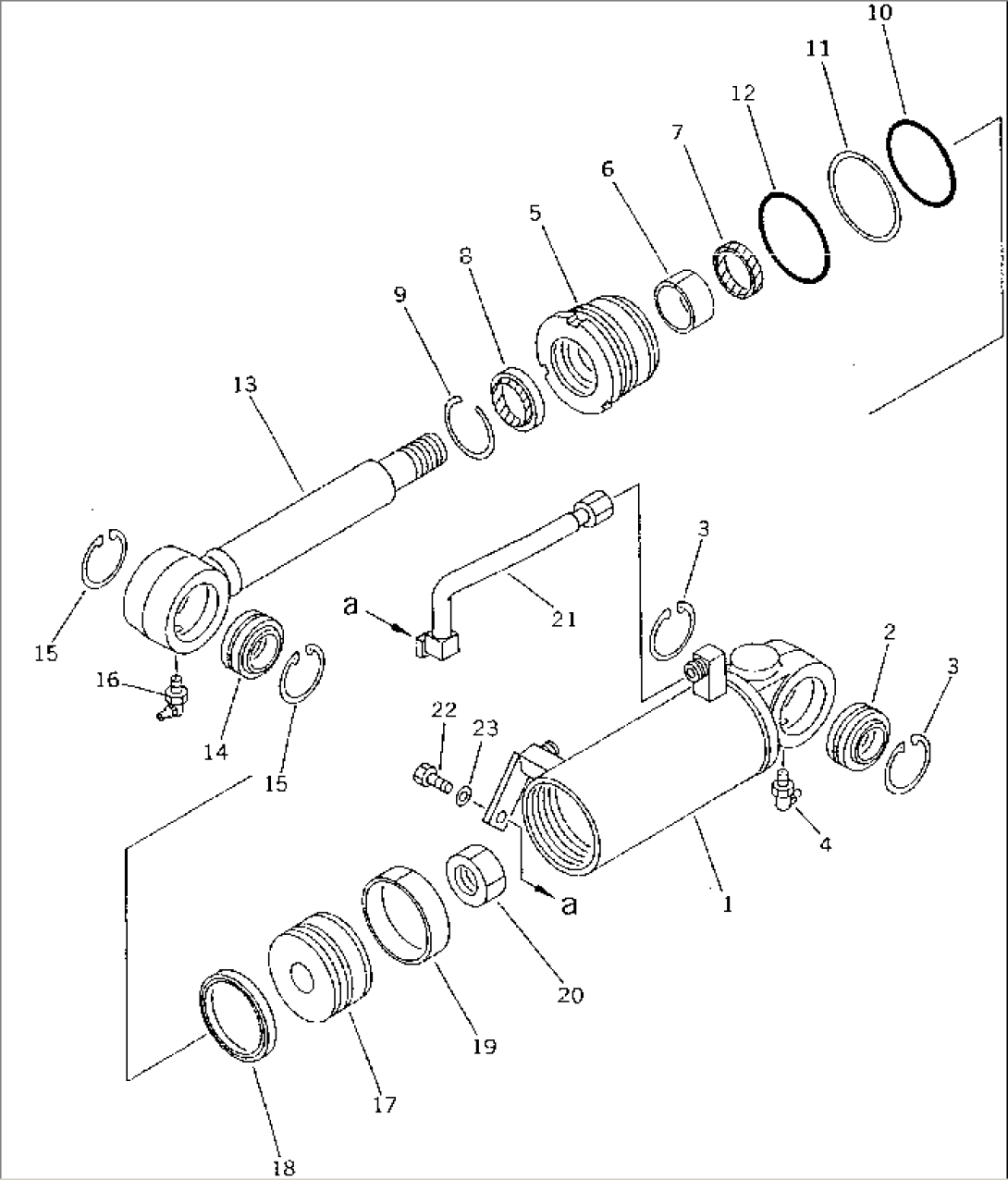 TILT CYLINDER (FOR POWER ANGLE POWER TILT)