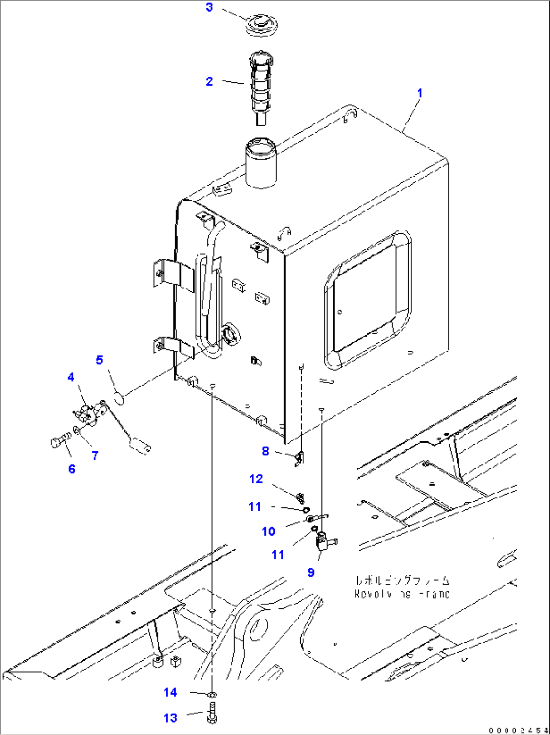 FUEL TANK (EXCEPT ITALY)